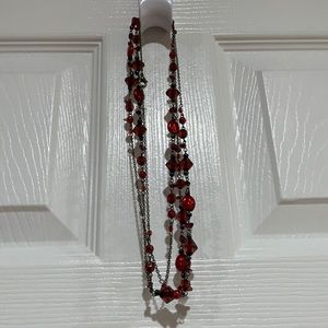 Red bead necklace